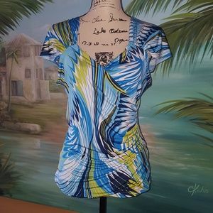 Casual Business Top Blue